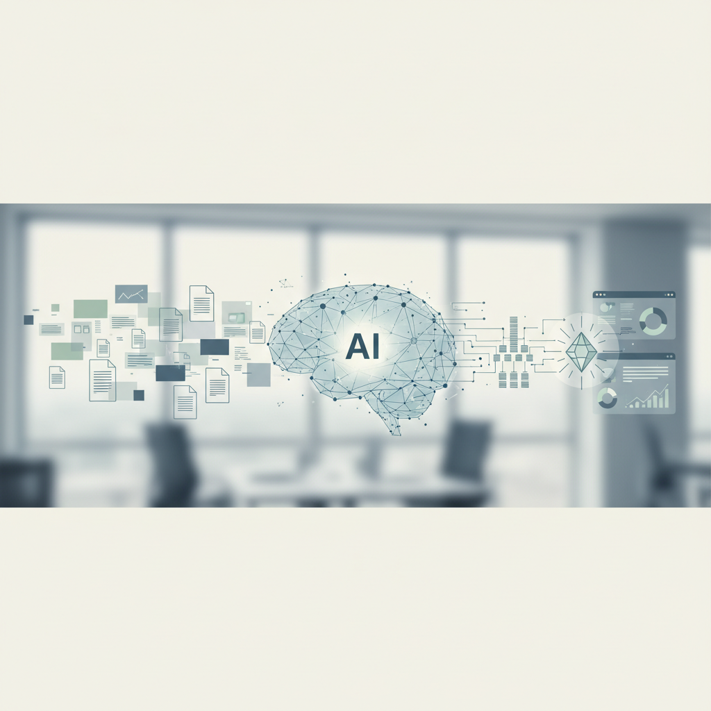 Illustration representing AI document summarizer: Learn How to Summarize Documents with AI Tools | Save Time & Get Insights