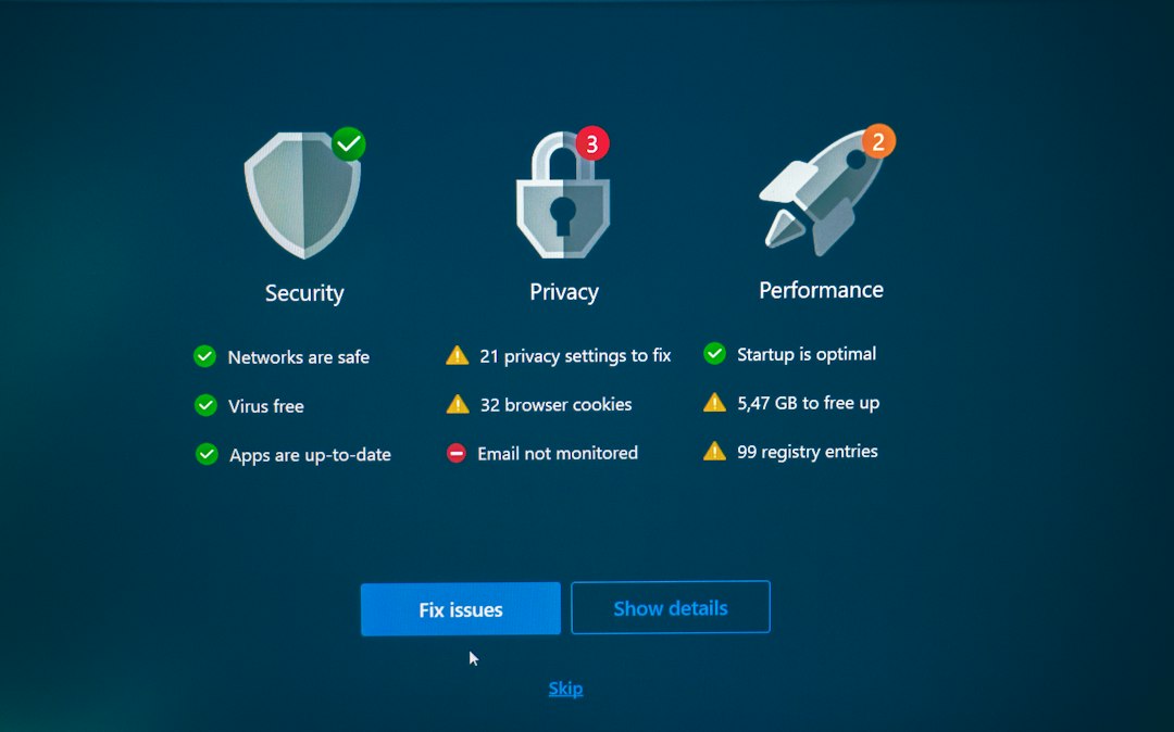 Privacy settings icons showing shields and encryption locks - fake disposable email service